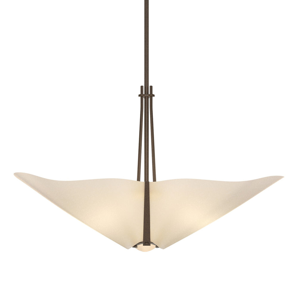 Hubbardton Forge - Three Light Pendant - Kirigami - Bronze- Union Lighting Luminaires Decor