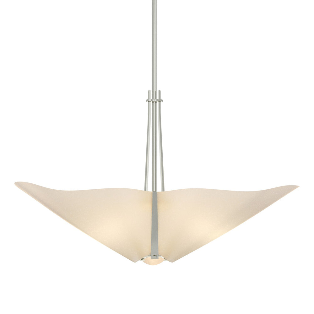 Hubbardton Forge - Three Light Pendant - Kirigami - Sterling- Union Lighting Luminaires Decor