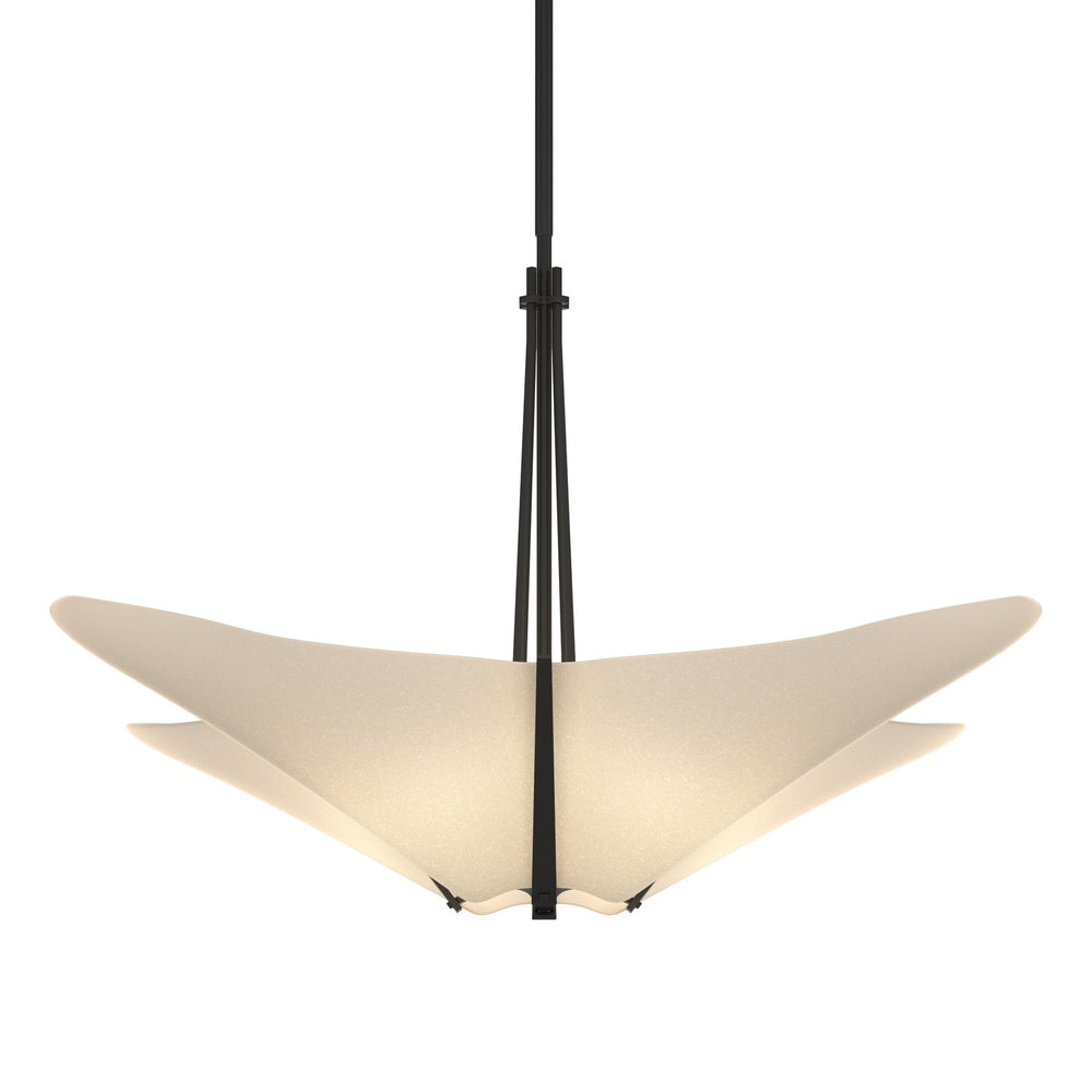 Hubbardton Forge - Four Light Pendant - Kirigami - Black- Union Lighting Luminaires Decor