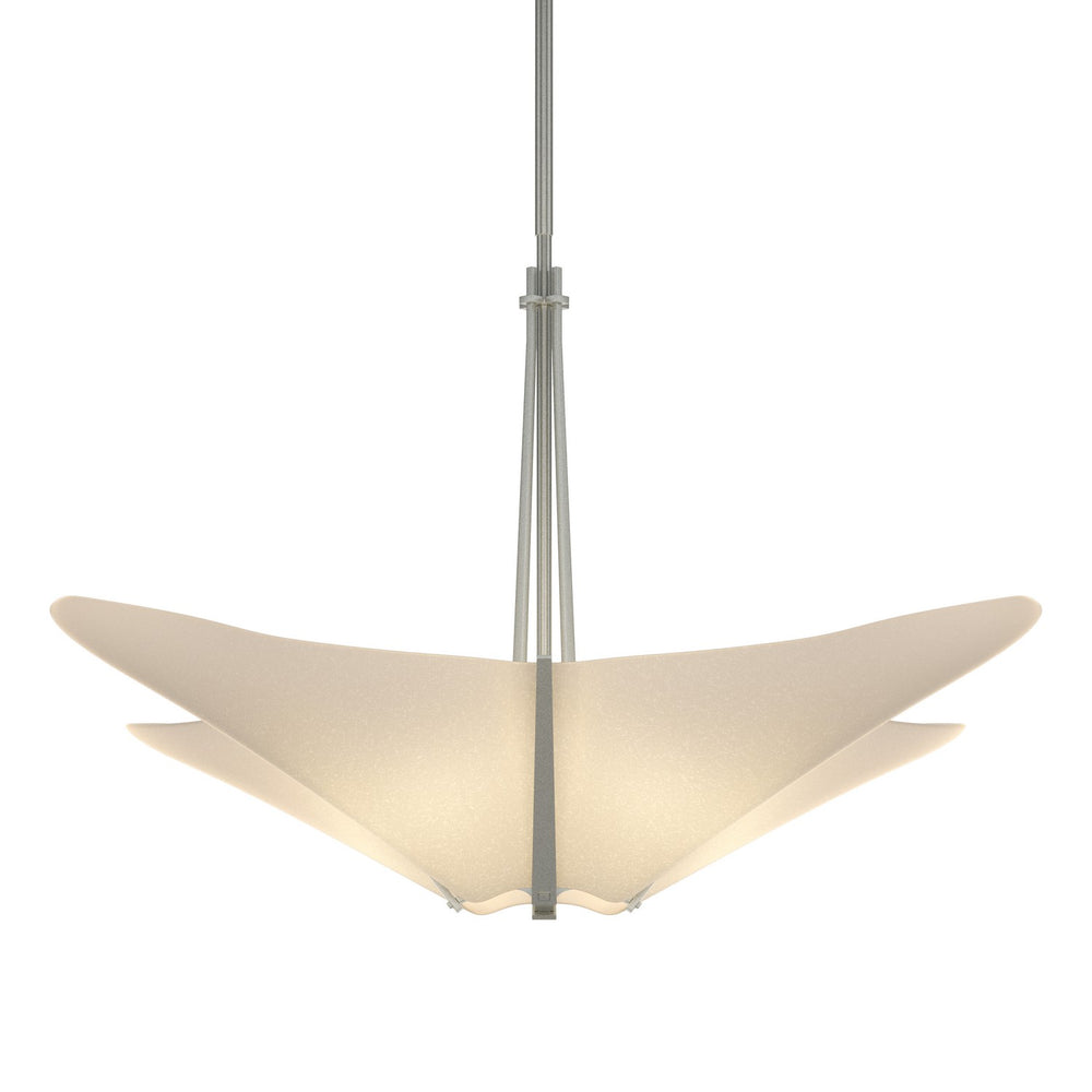 Hubbardton Forge - Four Light Pendant - Kirigami - Vintage Platinum- Union Lighting Luminaires Decor