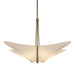 Hubbardton Forge - Four Light Pendant - Kirigami - Soft Gold- Union Lighting Luminaires Decor