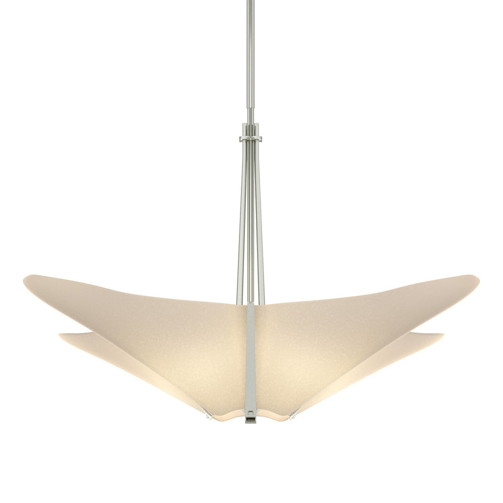Hubbardton Forge - Four Light Pendant - Kirigami - Sterling- Union Lighting Luminaires Decor