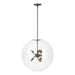 Hubbardton Forge - Six Light Pendant - Sfera - Bronze- Union Lighting Luminaires Decor