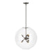 Hubbardton Forge - Six Light Pendant - Sfera - Dark Smoke- Union Lighting Luminaires Decor