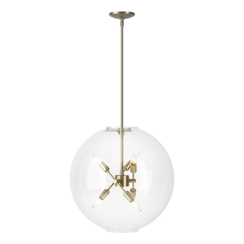 Hubbardton Forge - Six Light Pendant - Sfera - Soft Gold- Union Lighting Luminaires Decor