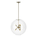 Hubbardton Forge - Six Light Pendant - Sfera - Soft Gold- Union Lighting Luminaires Decor