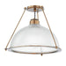 Troy Lighting Canada - One Light Semi Flush Mount - Glint - Patina Brass- Union Lighting Luminaires Decor