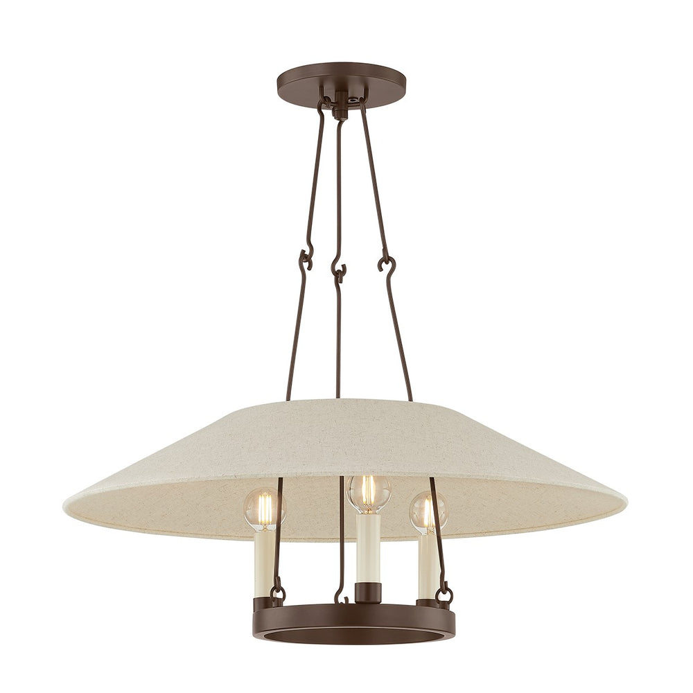 Troy Lighting Canada - Three Light Chandelier - Archive - Bronze- Union Lighting Luminaires Decor