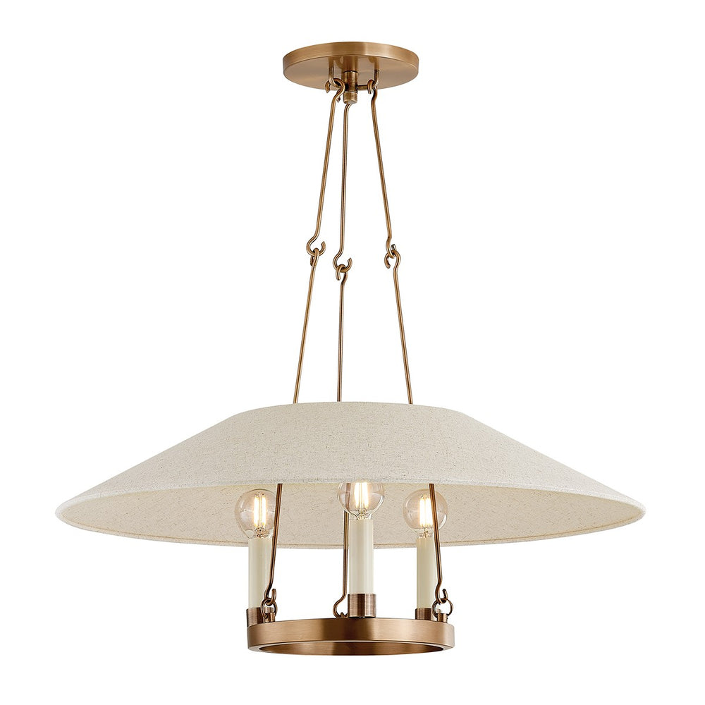 Troy Lighting Canada - Three Light Chandelier - Archive - Patina Brass- Union Lighting Luminaires Decor