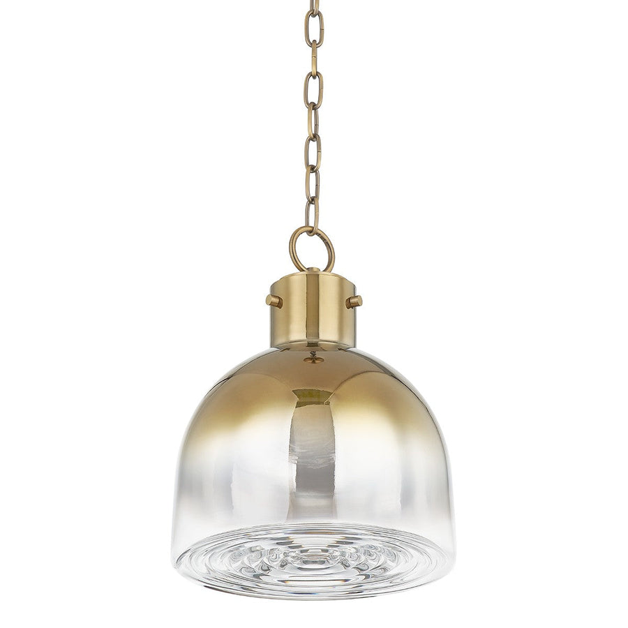 Troy Lighting Canada - One Light Pendant - Beryl - Patina Brass- Union Lighting Luminaires Decor