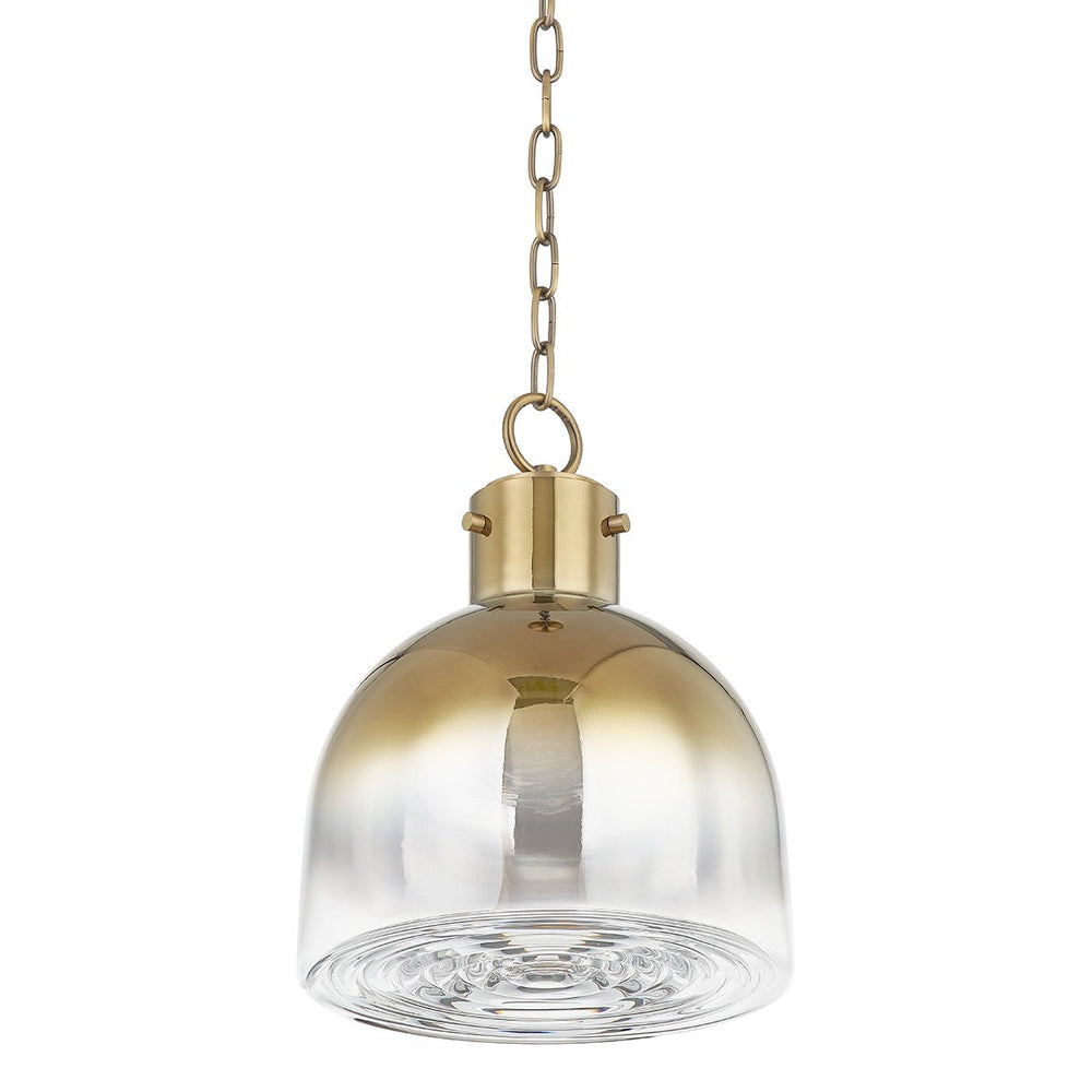 Troy Lighting Canada - One Light Pendant - Beryl - Patina Brass- Union Lighting Luminaires Decor