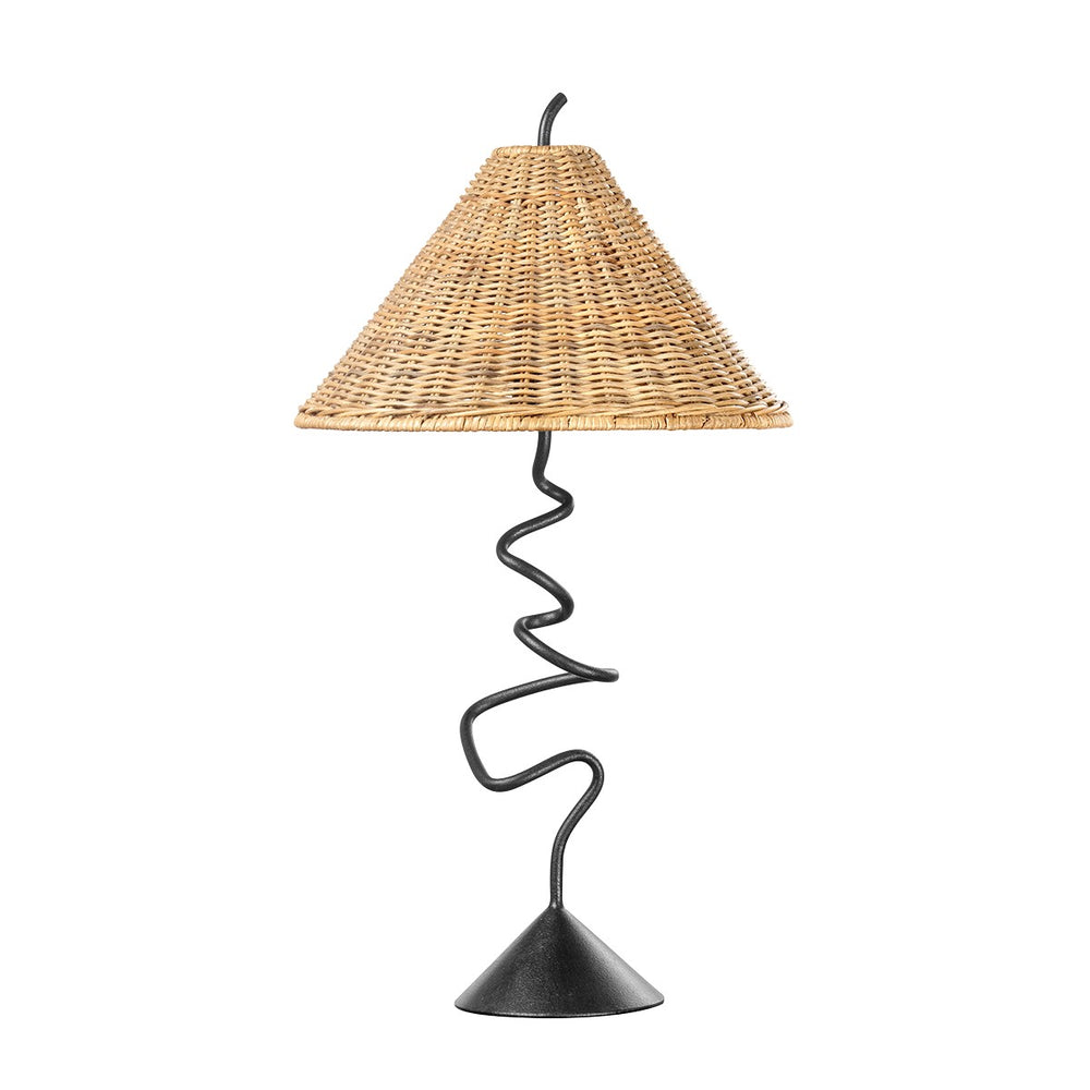 Troy Lighting Canada - One Light Table Lamp - Alaric - Forged Iron- Union Lighting Luminaires Decor