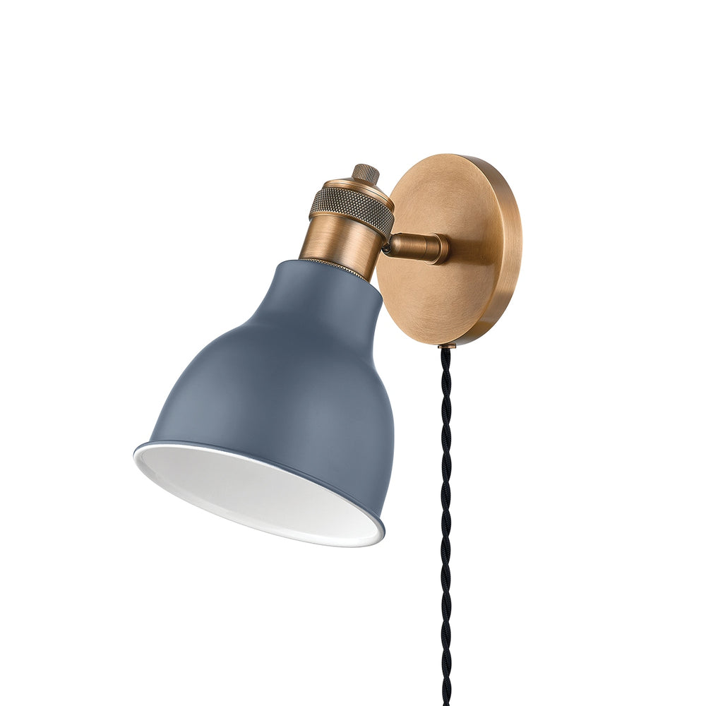 Troy Lighting Canada - One Light Wall Sconce - Makin - Patina Brass/Slate Blue- Union Lighting Luminaires Decor