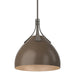 Hubbardton Forge - One Light Pendant - Summit - Dark Smoke- Union Lighting Luminaires Decor