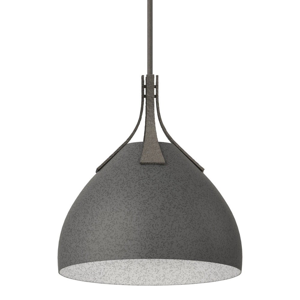 Hubbardton Forge - One Light Pendant - Summit - Dark Smoke- Union Lighting Luminaires Decor