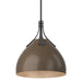 Hubbardton Forge - One Light Pendant - Summit - Black- Union Lighting Luminaires Decor
