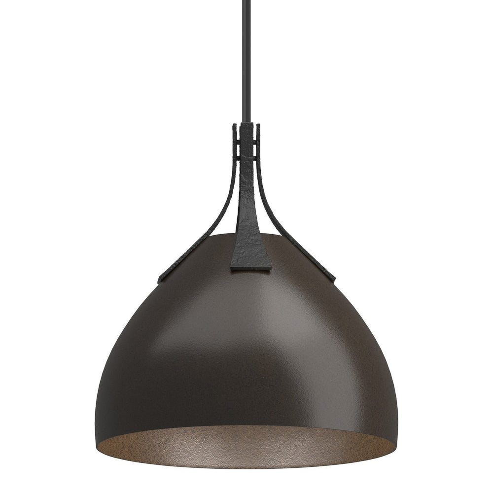 Hubbardton Forge - One Light Pendant - Summit - Black- Union Lighting Luminaires Decor