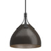Hubbardton Forge - One Light Pendant - Summit - Black- Union Lighting Luminaires Decor