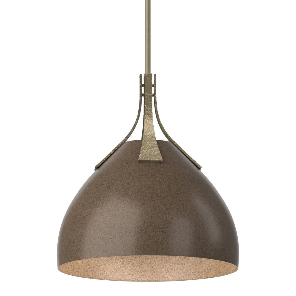 Hubbardton Forge - One Light Pendant - Summit - Soft Gold- Union Lighting Luminaires Decor