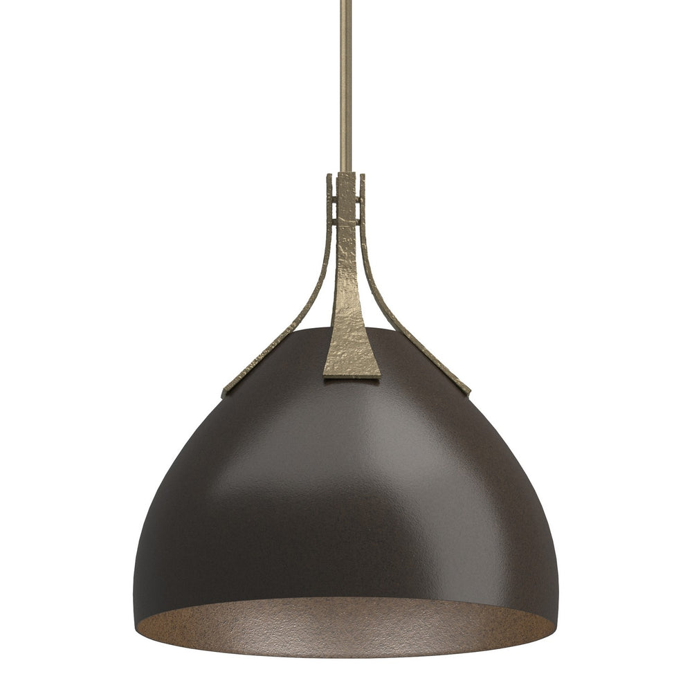 Hubbardton Forge - One Light Pendant - Summit - Soft Gold- Union Lighting Luminaires Decor