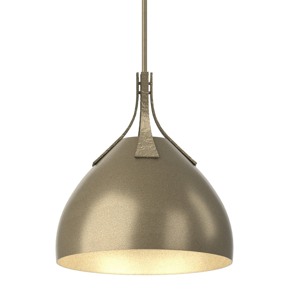 Hubbardton Forge - One Light Pendant - Summit - Soft Gold- Union Lighting Luminaires Decor