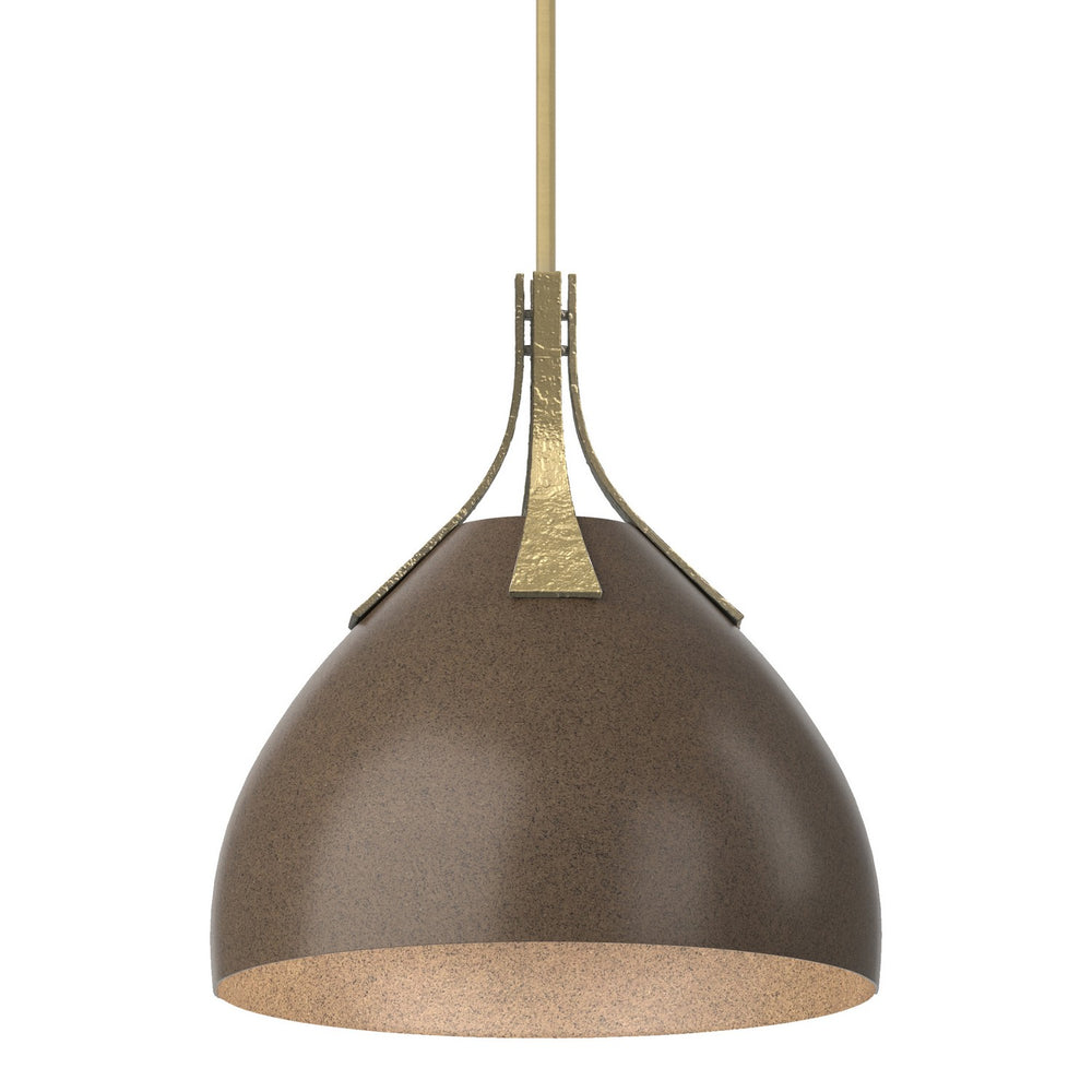 Hubbardton Forge - One Light Pendant - Summit - Modern Brass- Union Lighting Luminaires Decor