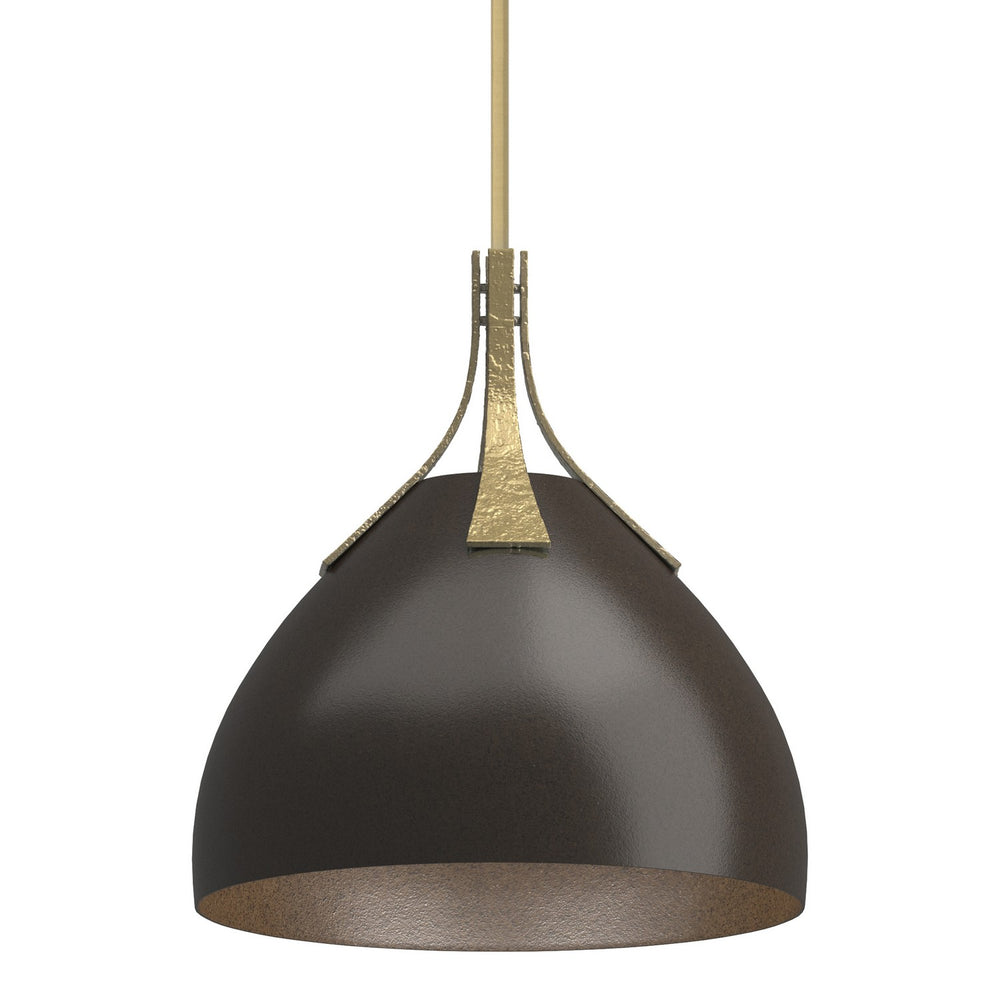 Hubbardton Forge - One Light Pendant - Summit - Modern Brass- Union Lighting Luminaires Decor