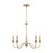 Capital Lighting - Five Light Chandelier - Weston - Matte Brass- Union Lighting Luminaires Decor