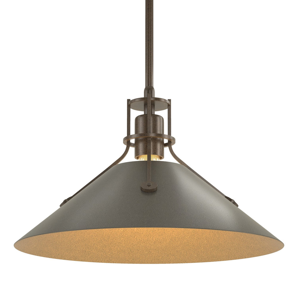 Hubbardton Forge - One Light Pendant - Henry - Bronze- Union Lighting Luminaires Decor