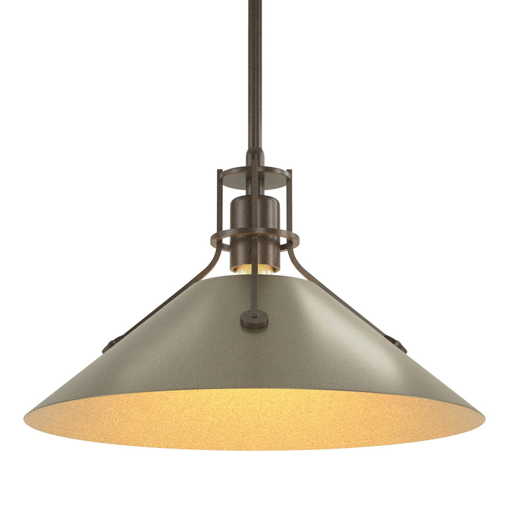 Hubbardton Forge - One Light Pendant - Henry - Bronze- Union Lighting Luminaires Decor