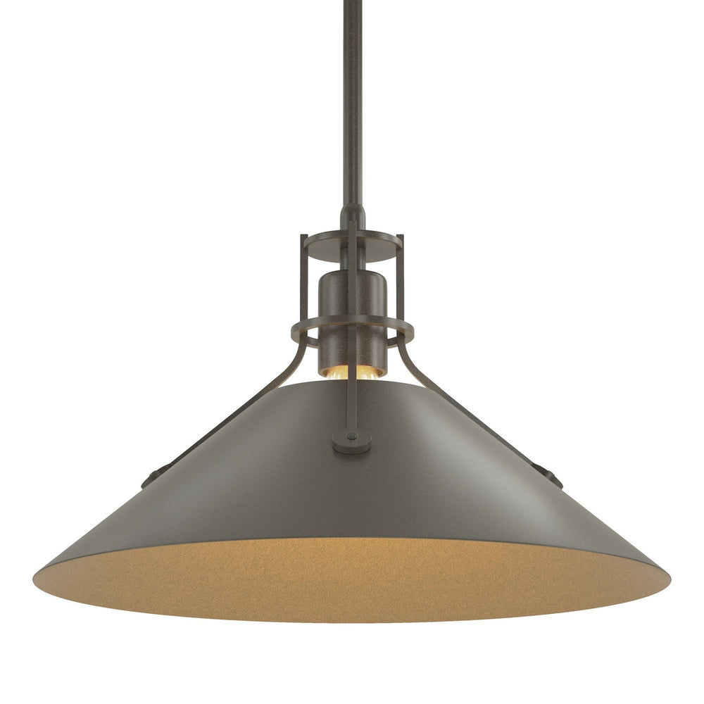 Hubbardton Forge - One Light Pendant - Henry - Dark Smoke- Union Lighting Luminaires Decor