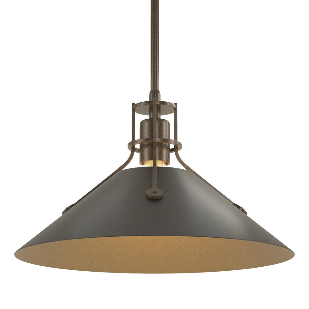 Hubbardton Forge - One Light Pendant - Henry - Bronze- Union Lighting Luminaires Decor