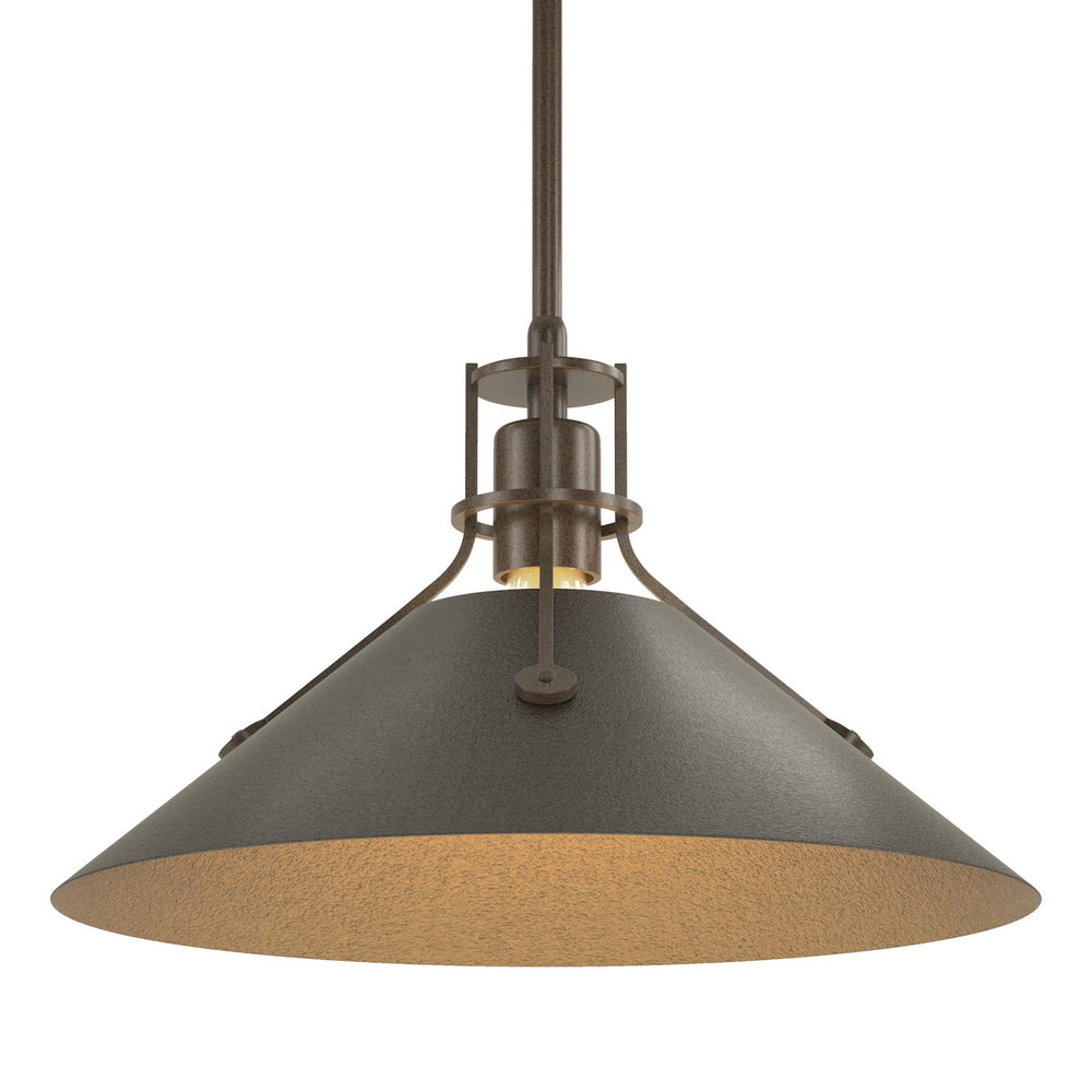 Hubbardton Forge - One Light Pendant - Henry - Bronze- Union Lighting Luminaires Decor