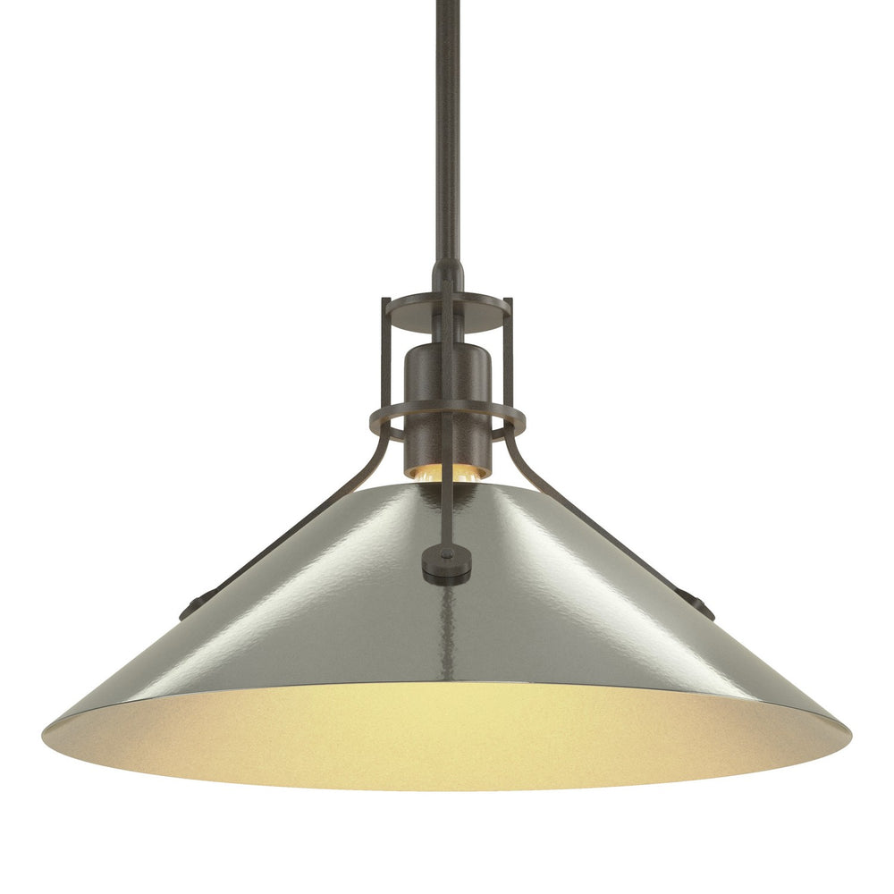 Hubbardton Forge - One Light Pendant - Henry - Dark Smoke- Union Lighting Luminaires Decor