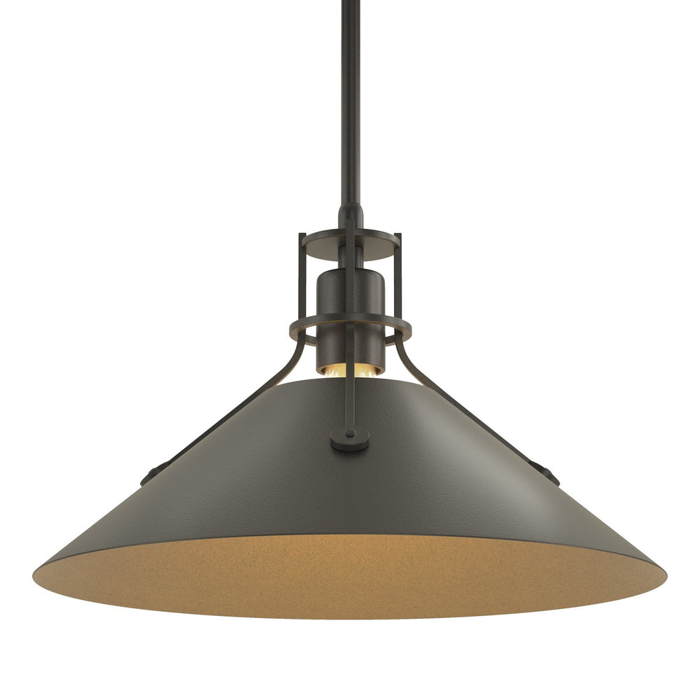 Hubbardton Forge - One Light Pendant - Henry - Black- Union Lighting Luminaires Decor