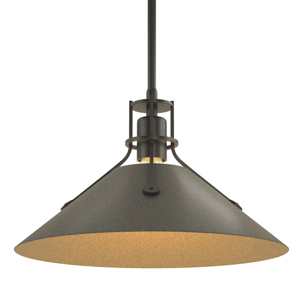 Hubbardton Forge - One Light Pendant - Henry - Black- Union Lighting Luminaires Decor