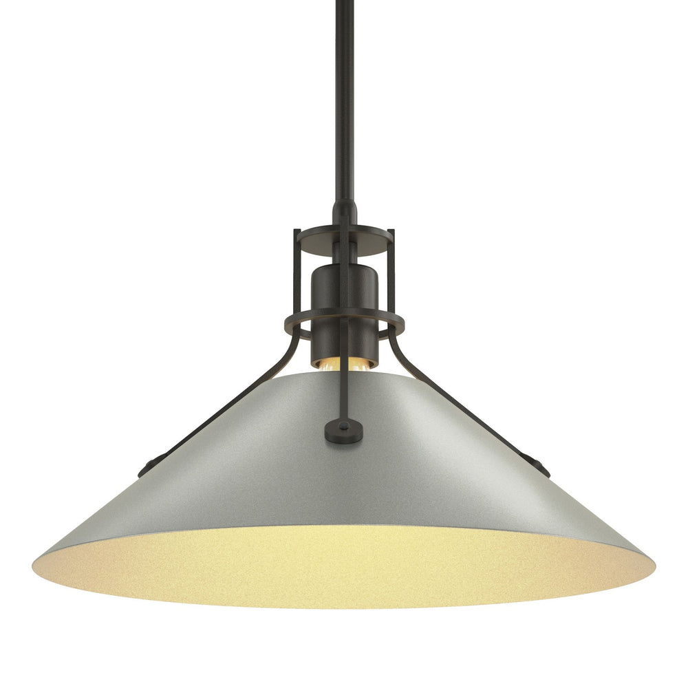 Hubbardton Forge - One Light Pendant - Henry - Black- Union Lighting Luminaires Decor