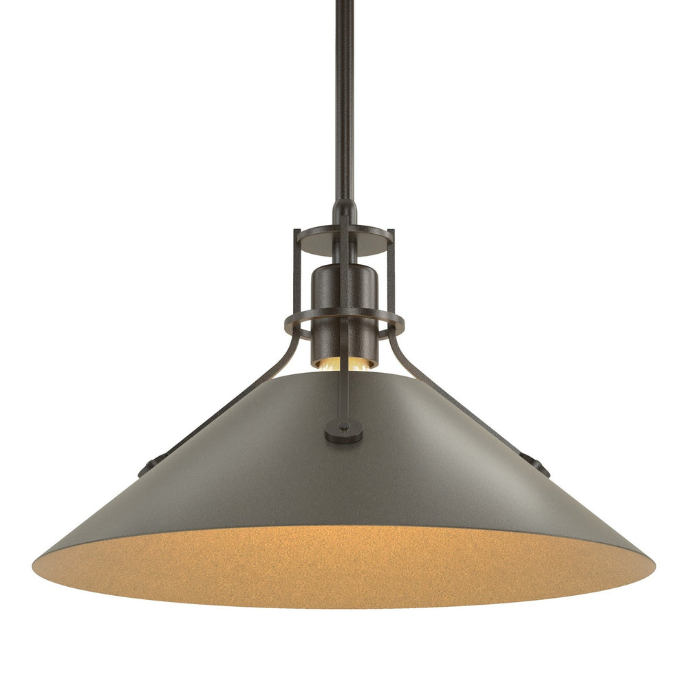 Hubbardton Forge - One Light Pendant - Henry - Oil Rubbed Bronze- Union Lighting Luminaires Decor