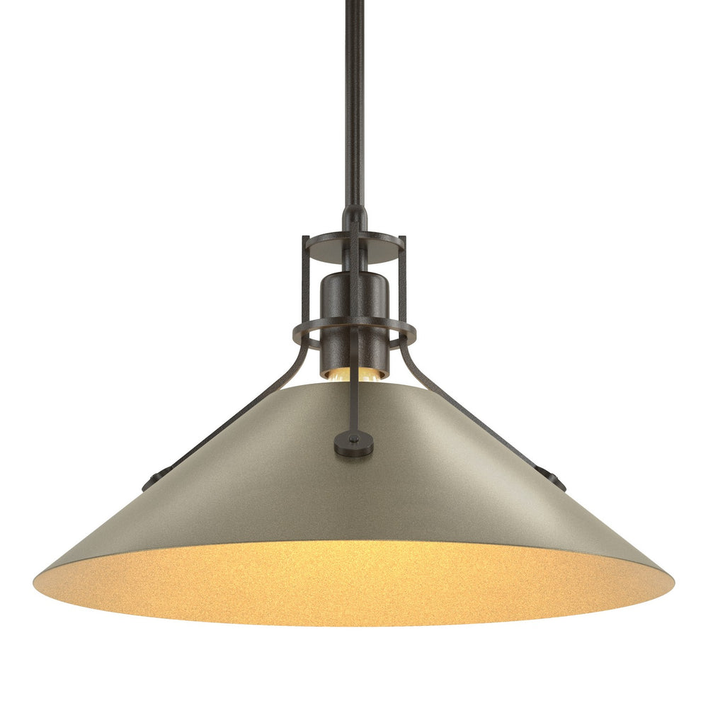 Hubbardton Forge - One Light Pendant - Henry - Oil Rubbed Bronze- Union Lighting Luminaires Decor