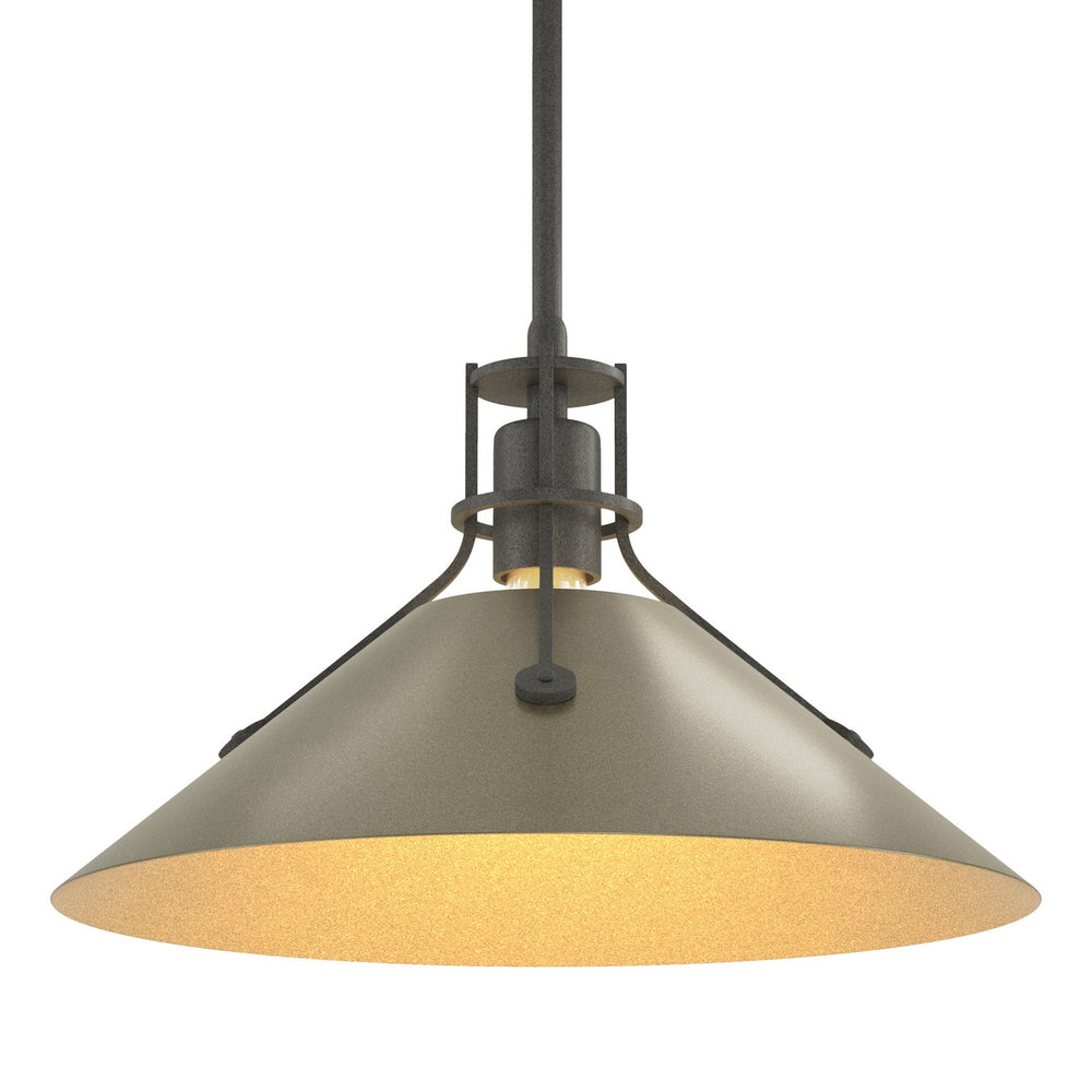 Hubbardton Forge - One Light Pendant - Henry - Natural Iron- Union Lighting Luminaires Decor