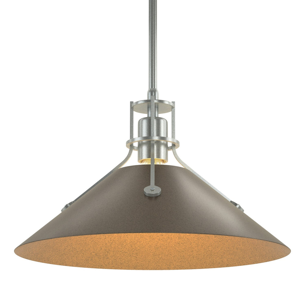 Hubbardton Forge - One Light Pendant - Henry - Vintage Platinum- Union Lighting Luminaires Decor