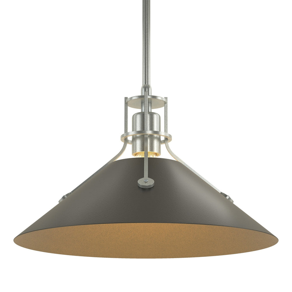 Hubbardton Forge - One Light Pendant - Henry - Vintage Platinum- Union Lighting Luminaires Decor