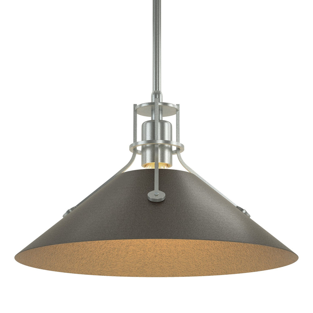 Hubbardton Forge - One Light Pendant - Henry - Vintage Platinum- Union Lighting Luminaires Decor