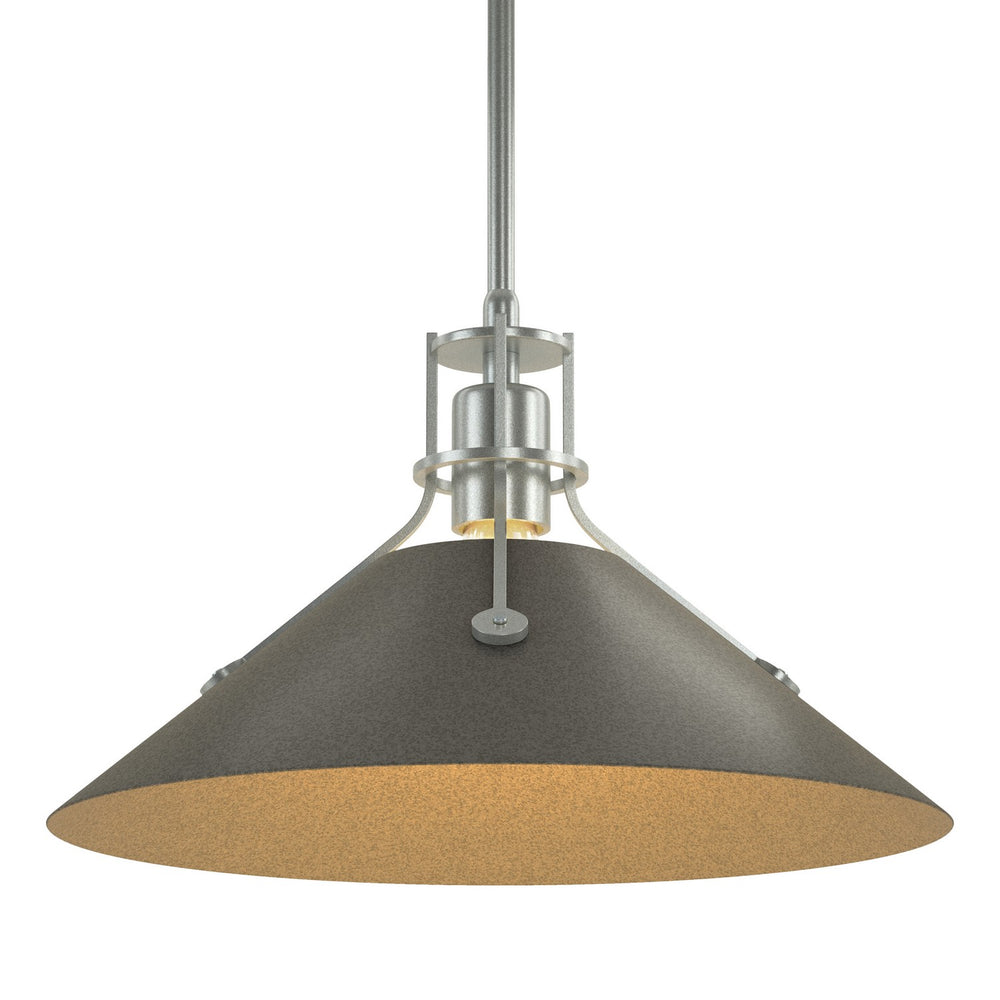 Hubbardton Forge - One Light Pendant - Henry - Vintage Platinum- Union Lighting Luminaires Decor