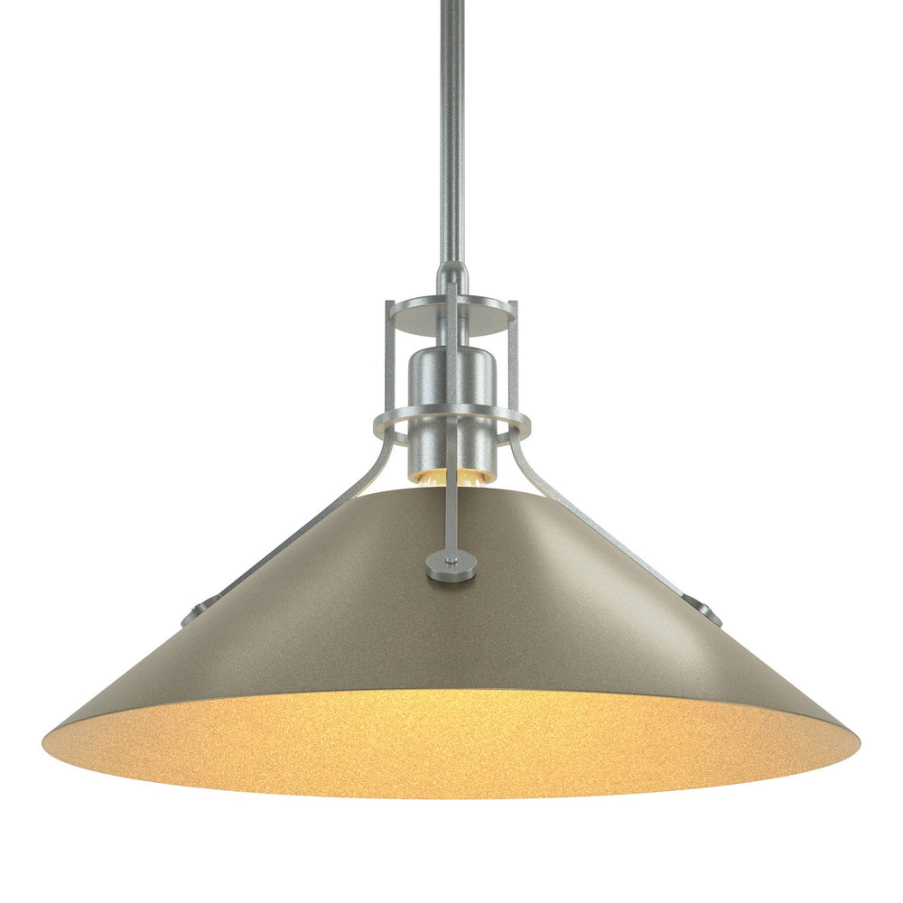 Hubbardton Forge - One Light Pendant - Henry - Vintage Platinum- Union Lighting Luminaires Decor