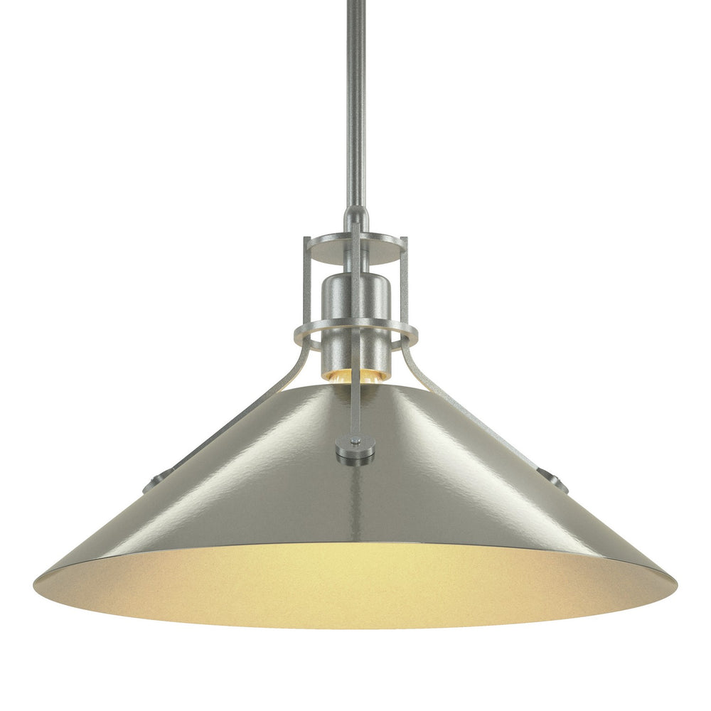 Hubbardton Forge - One Light Pendant - Henry - Vintage Platinum- Union Lighting Luminaires Decor