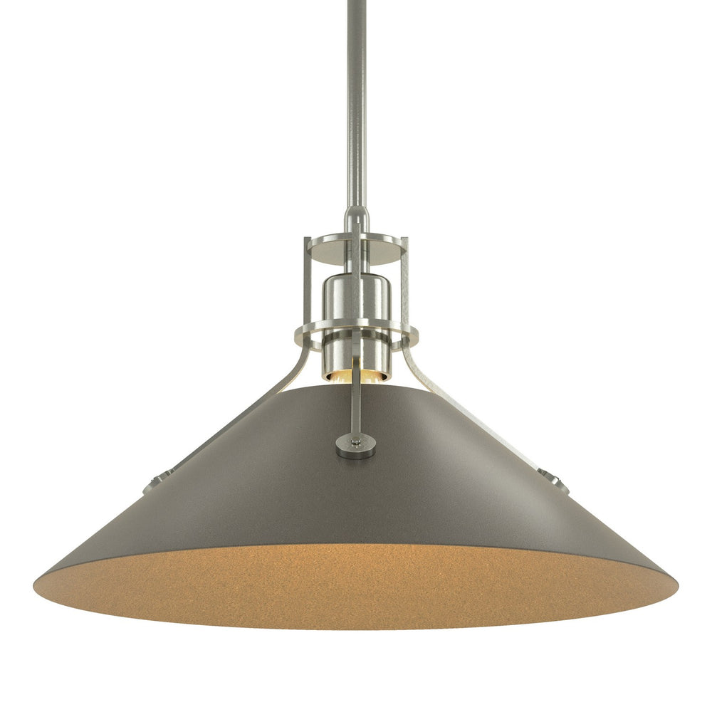 Hubbardton Forge - One Light Pendant - Henry - Sterling- Union Lighting Luminaires Decor