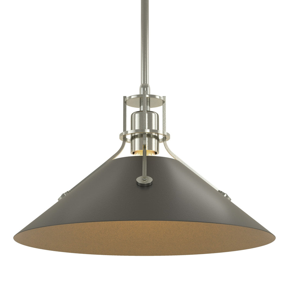 Hubbardton Forge - One Light Pendant - Henry - Sterling- Union Lighting Luminaires Decor