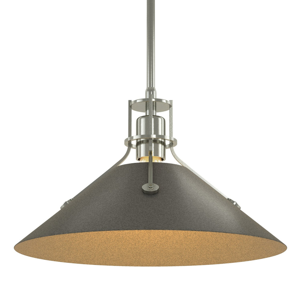 Hubbardton Forge - One Light Pendant - Henry - Sterling- Union Lighting Luminaires Decor