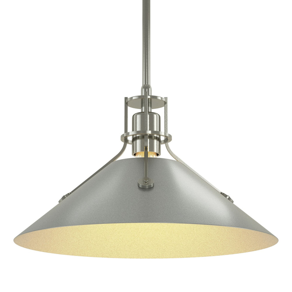 Hubbardton Forge - One Light Pendant - Henry - Sterling- Union Lighting Luminaires Decor